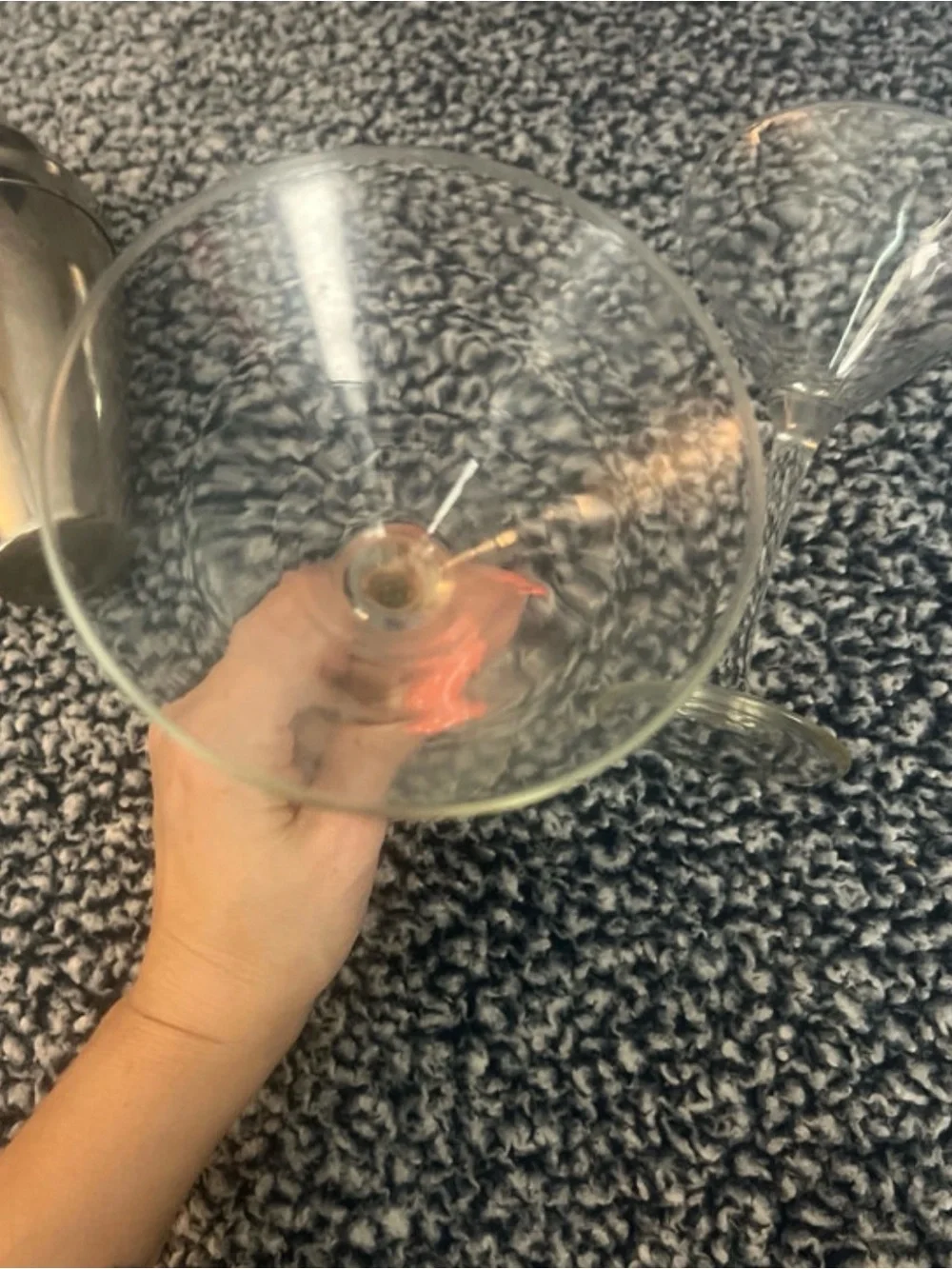 Vintage-Inspired stainless steel /silver plated Cocktail Shaker & 2 glasses